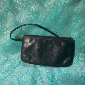 COACH COLLETTE PERFORATED LEATHER WRISTLET